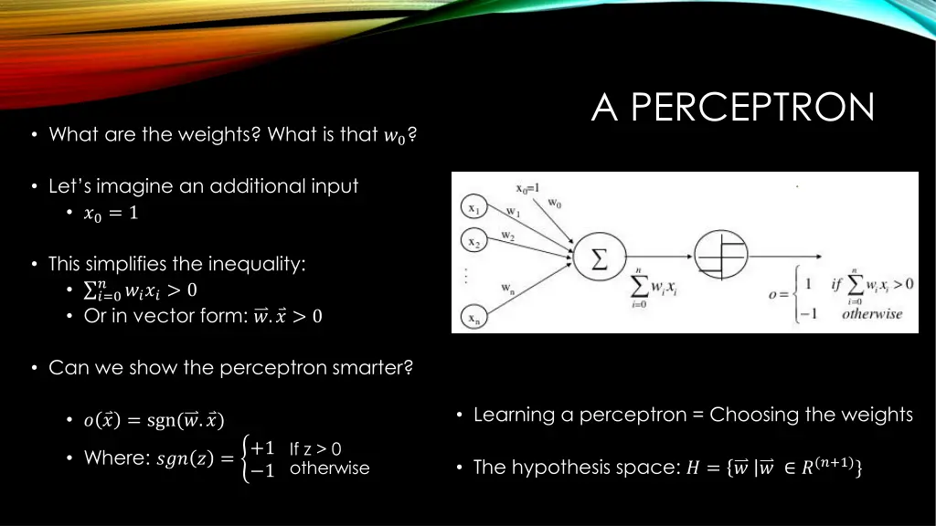 a perceptron 1