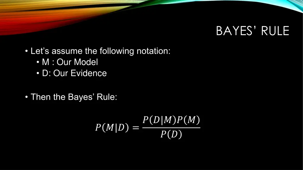 bayes rule