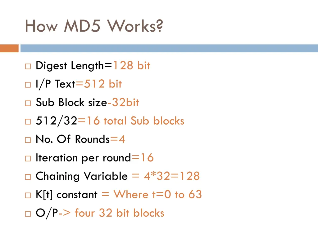 how md5 works