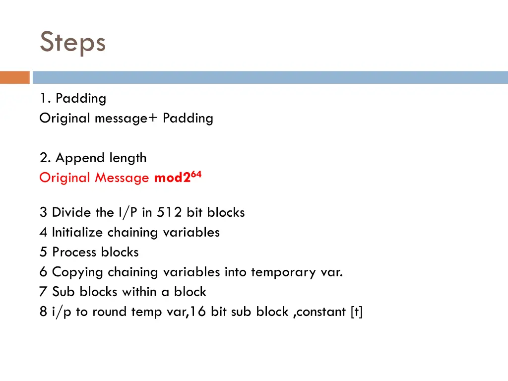 steps