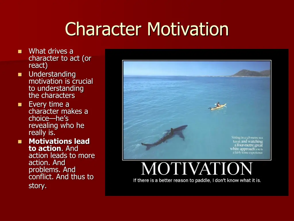 character motivation