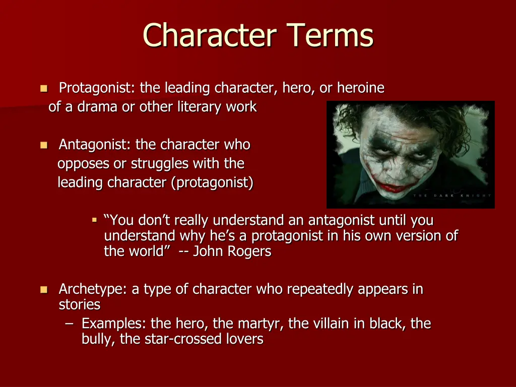 character terms