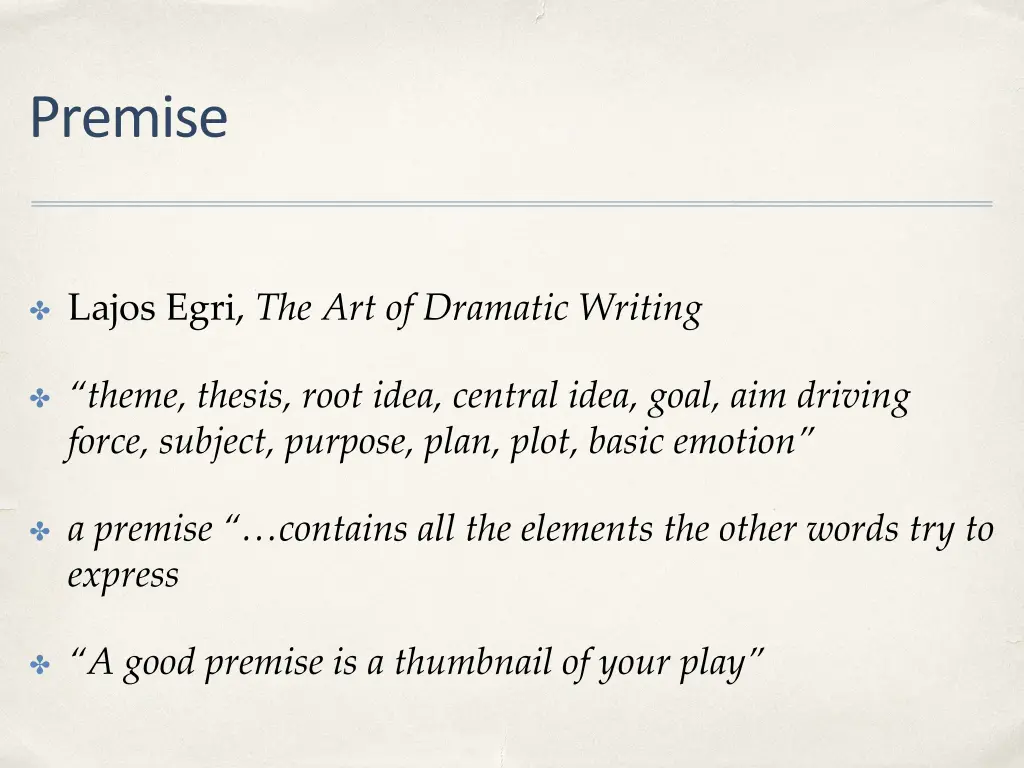 premise