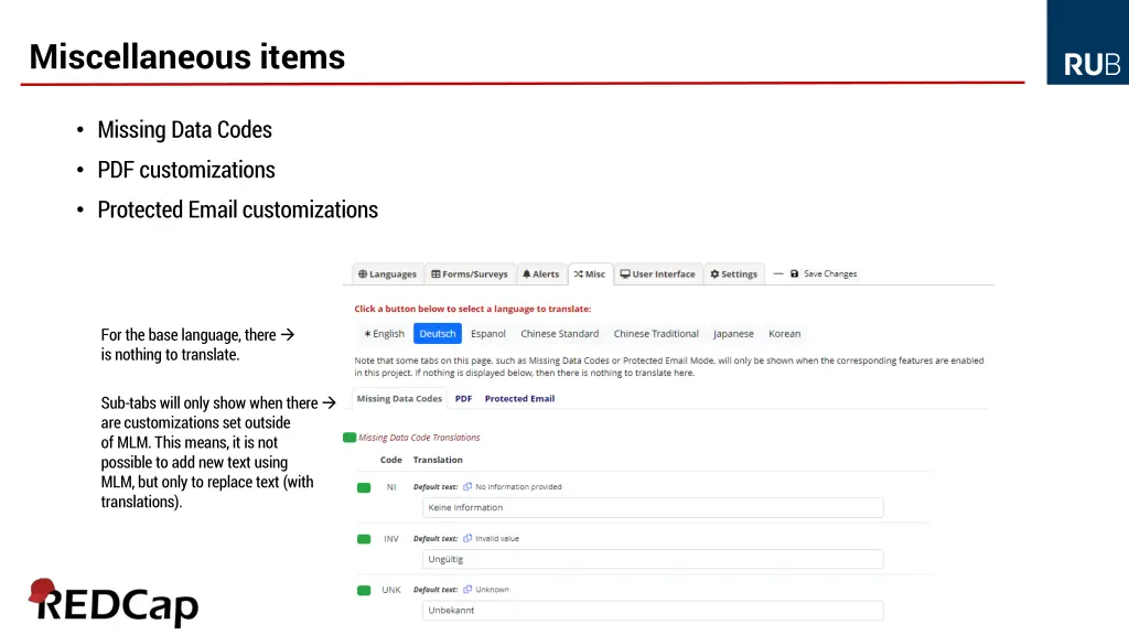 miscellaneous items