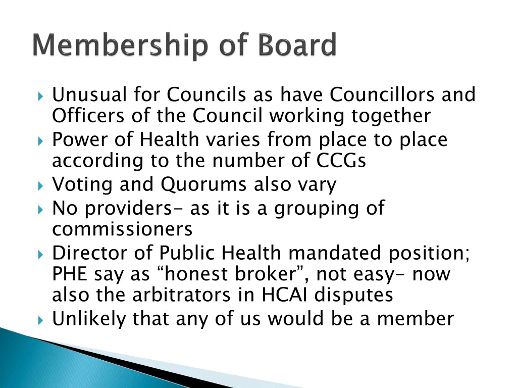 unusual for councils as have councillors