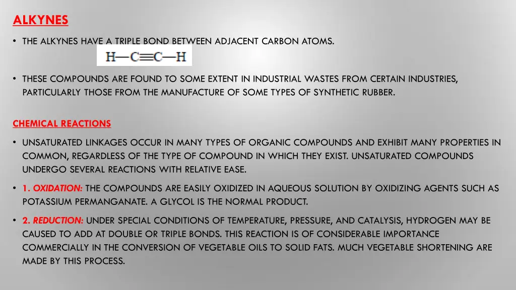 alkynes