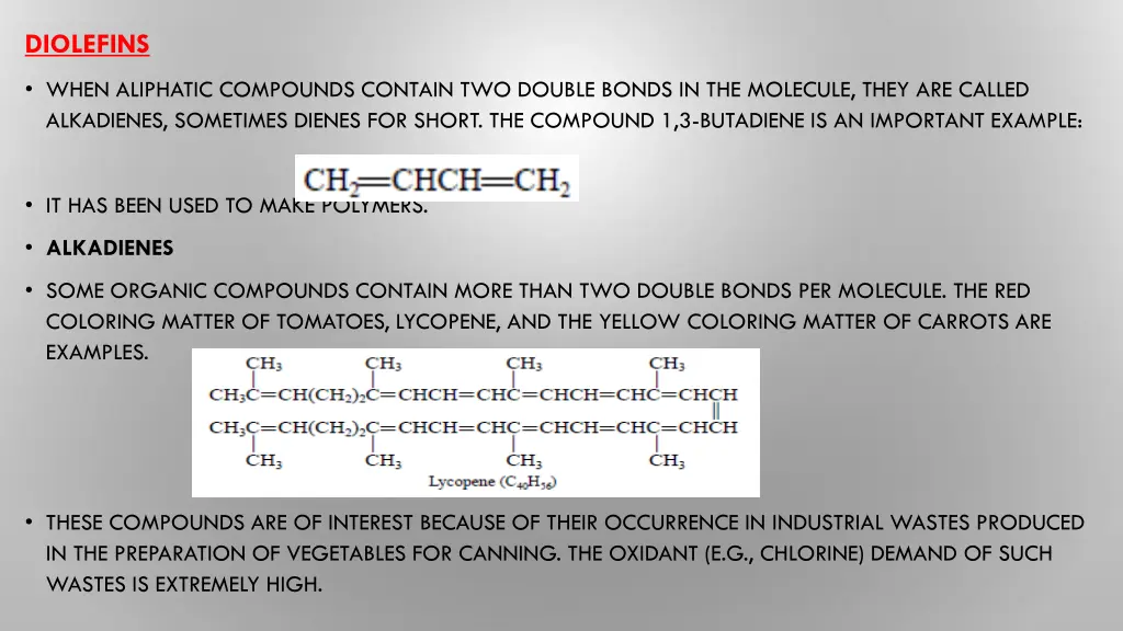 diolefins