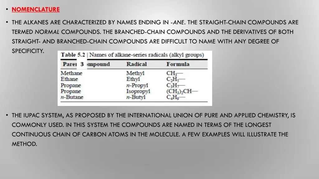 nomenclature