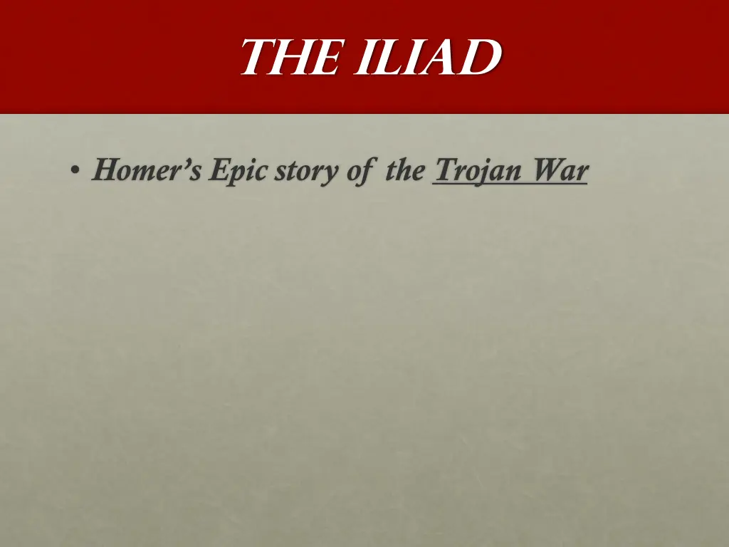 the iliad