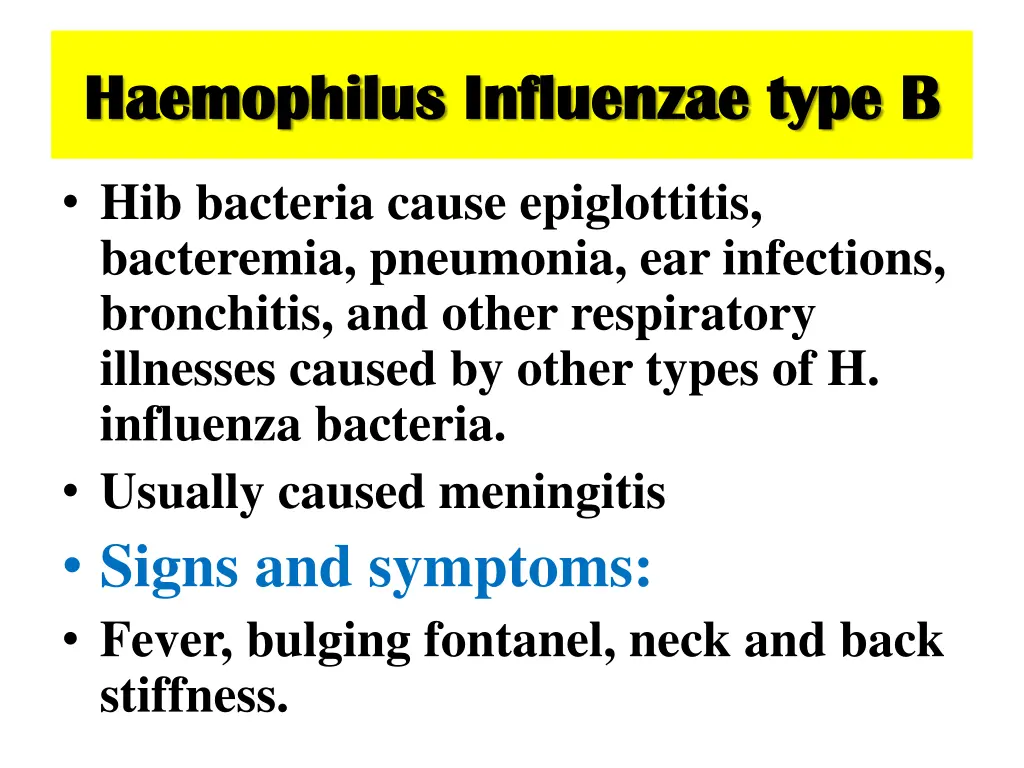 haemophilus haemophilus influenzae