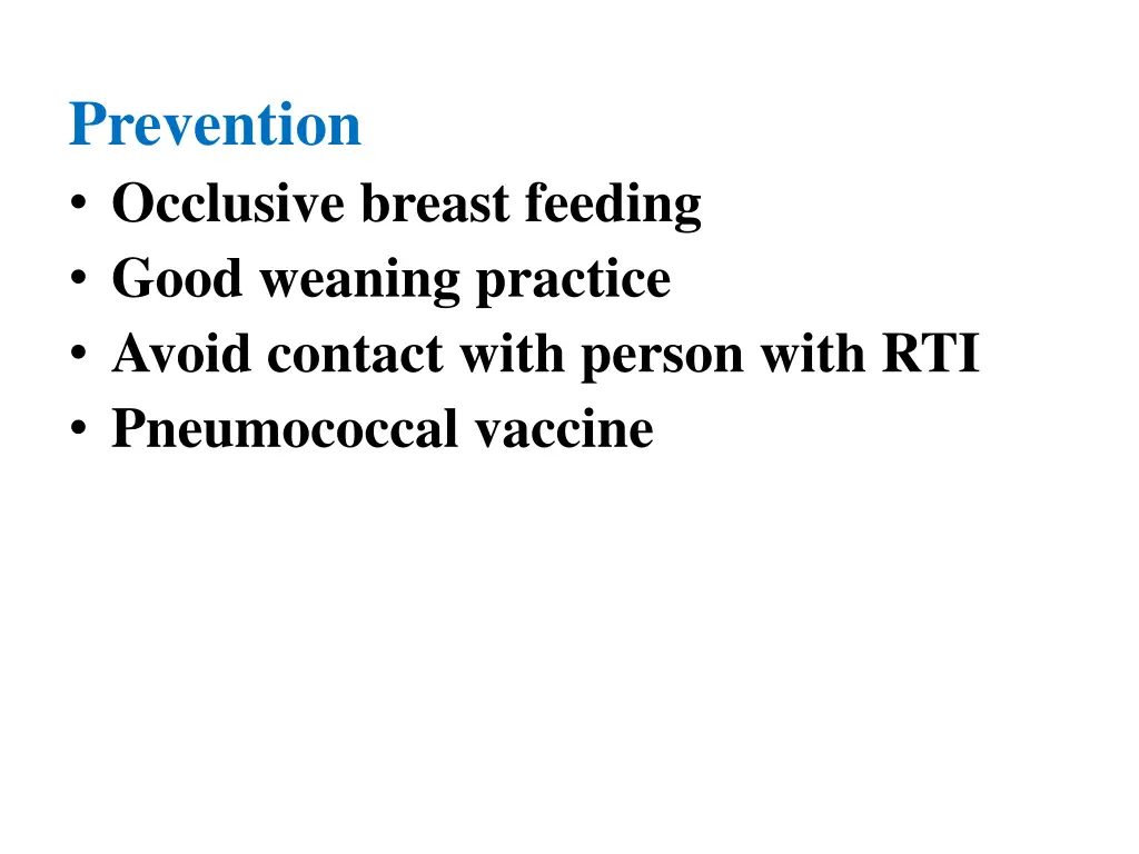 prevention occlusive breast feeding good weaning