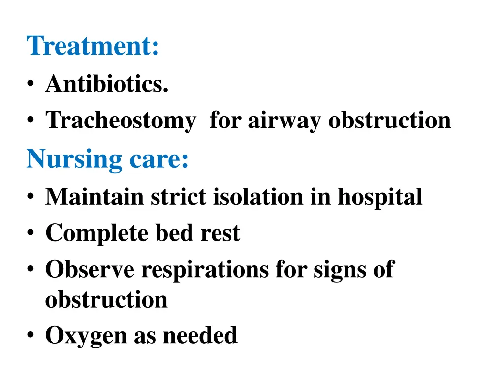 treatment antibiotics tracheostomy for airway