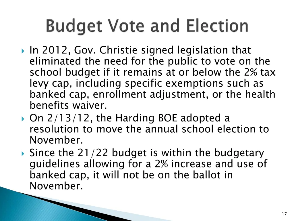 in 2012 gov christie signed legislation that