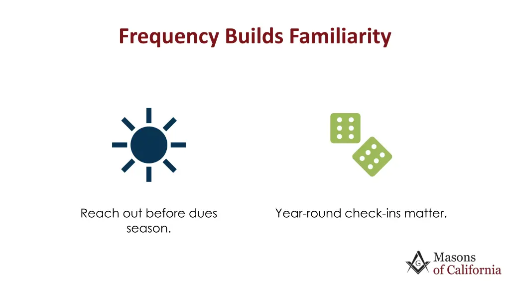 frequency builds familiarity