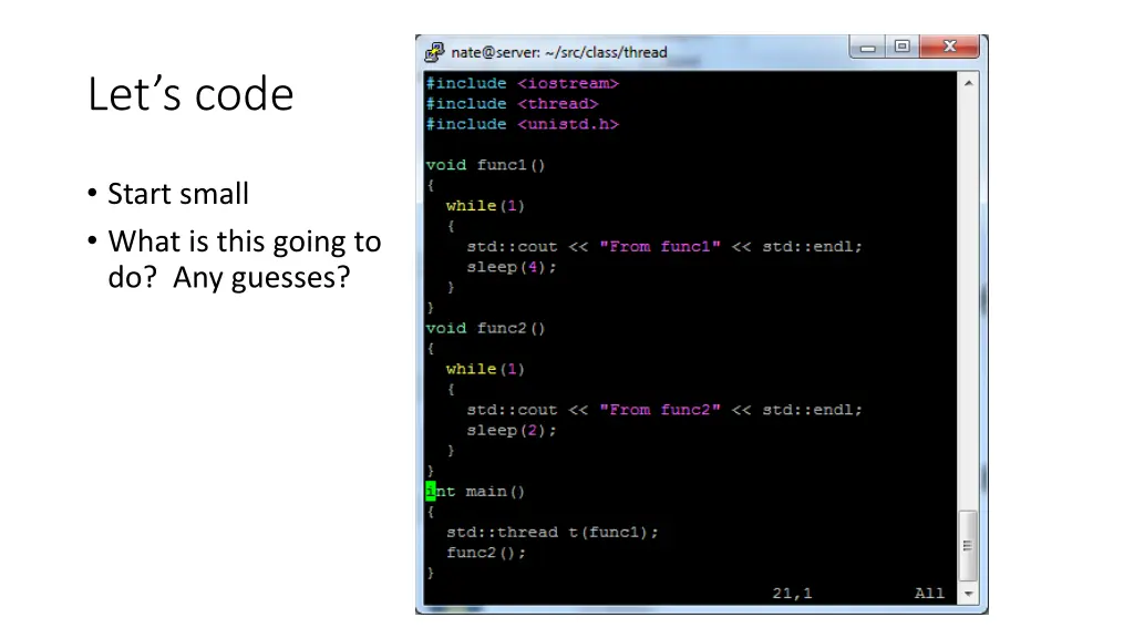 let s code