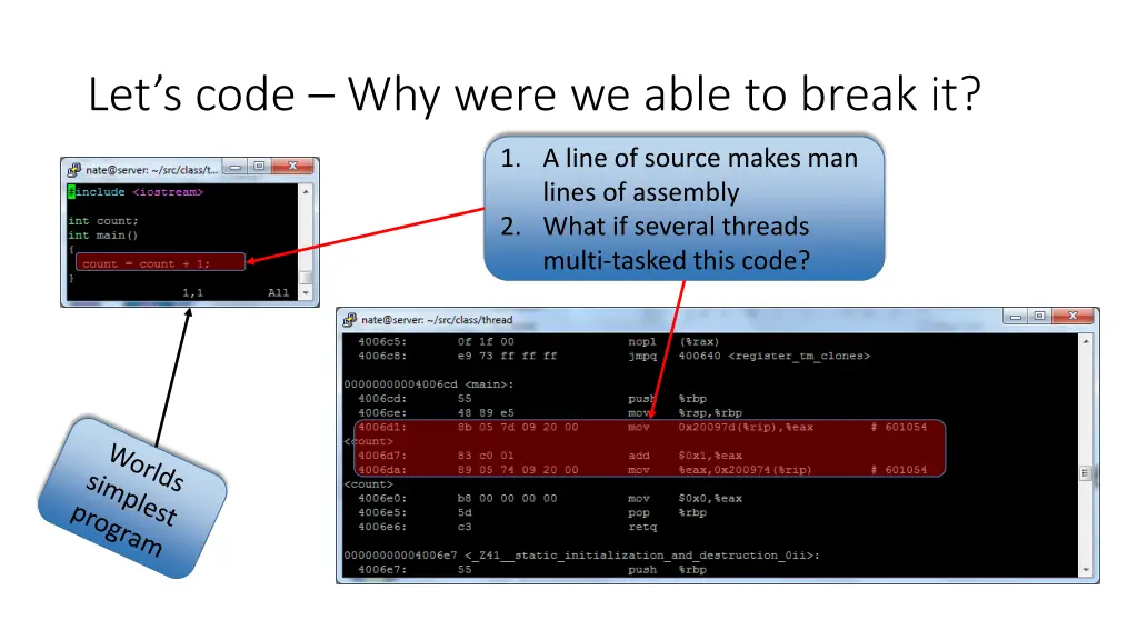 let s code why were we able to break it