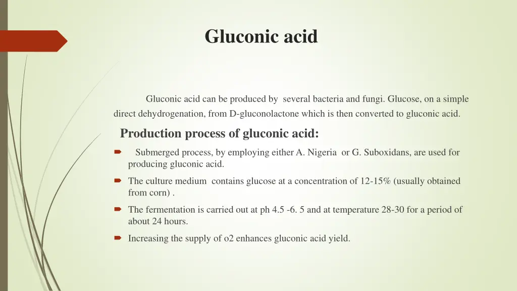 gluconic acid