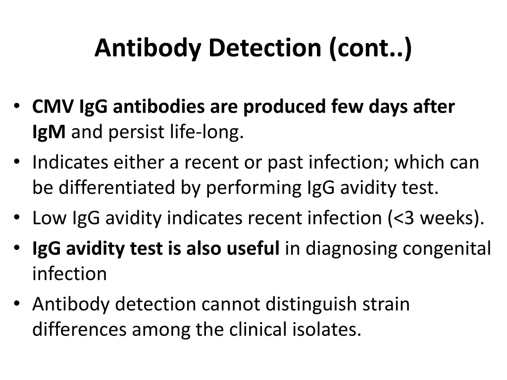 antibody detection cont 1