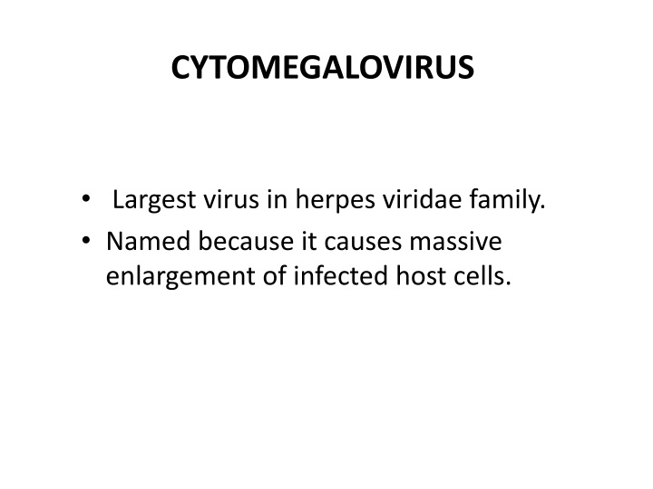 cytomegalovirus