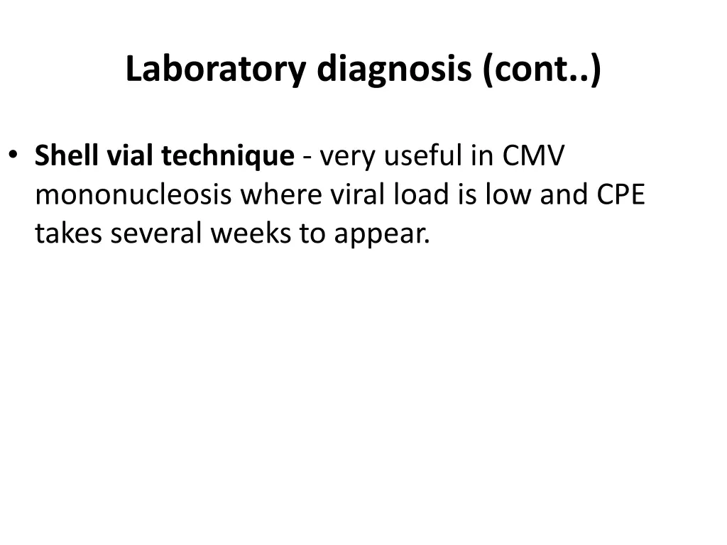 laboratory diagnosis cont 1