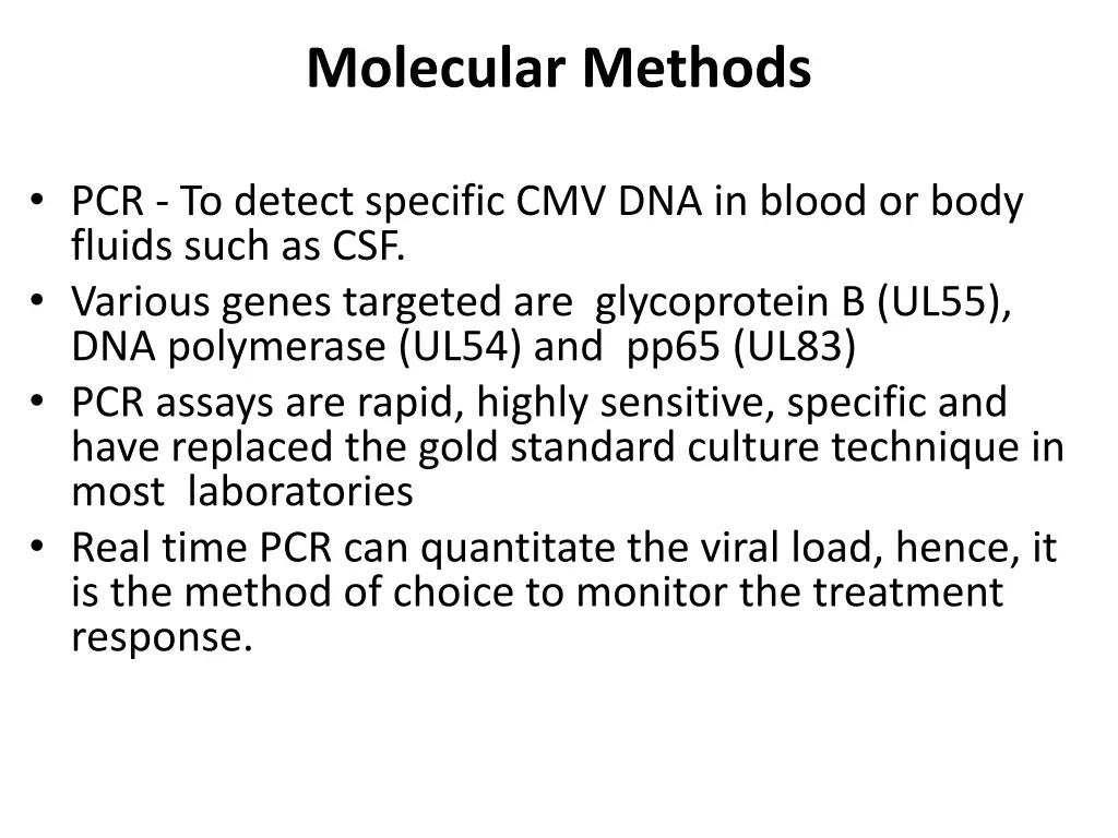 molecular methods
