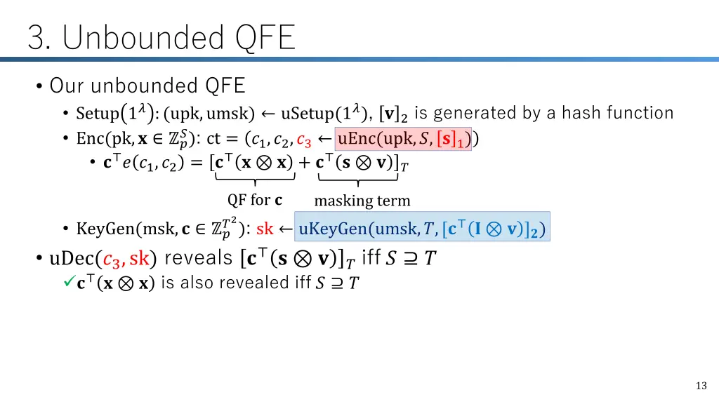 3 unbounded qfe