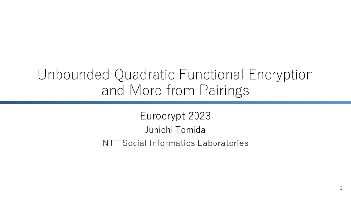 unbounded quadratic functional encryption
