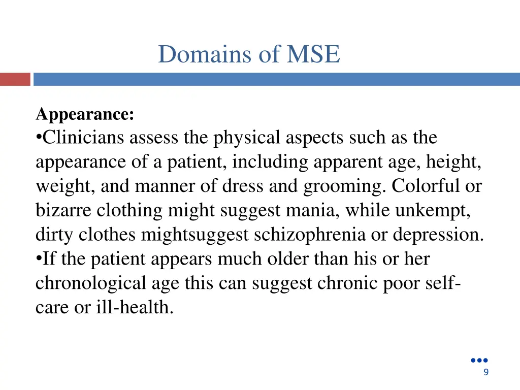 domains of mse