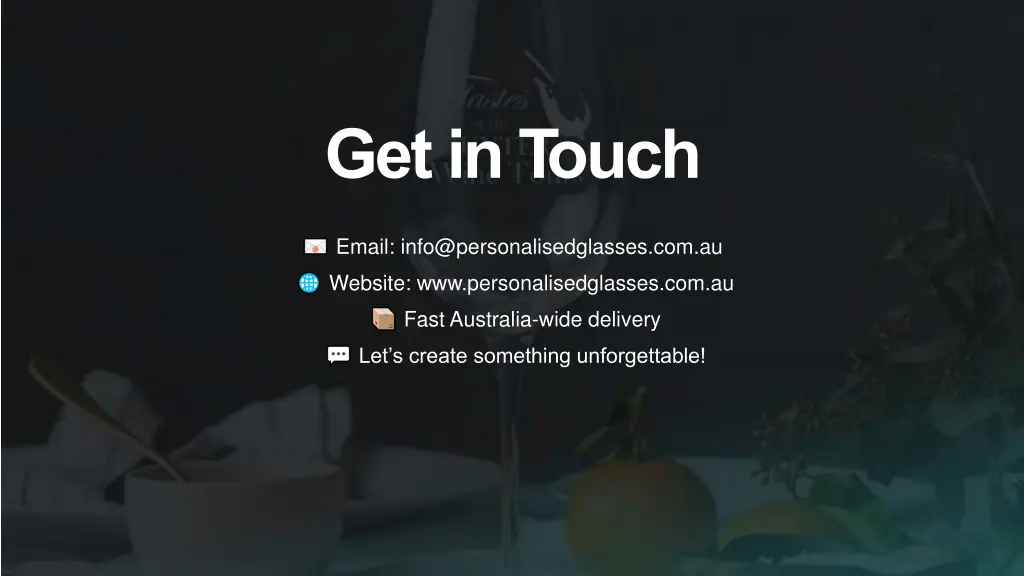 get in touch