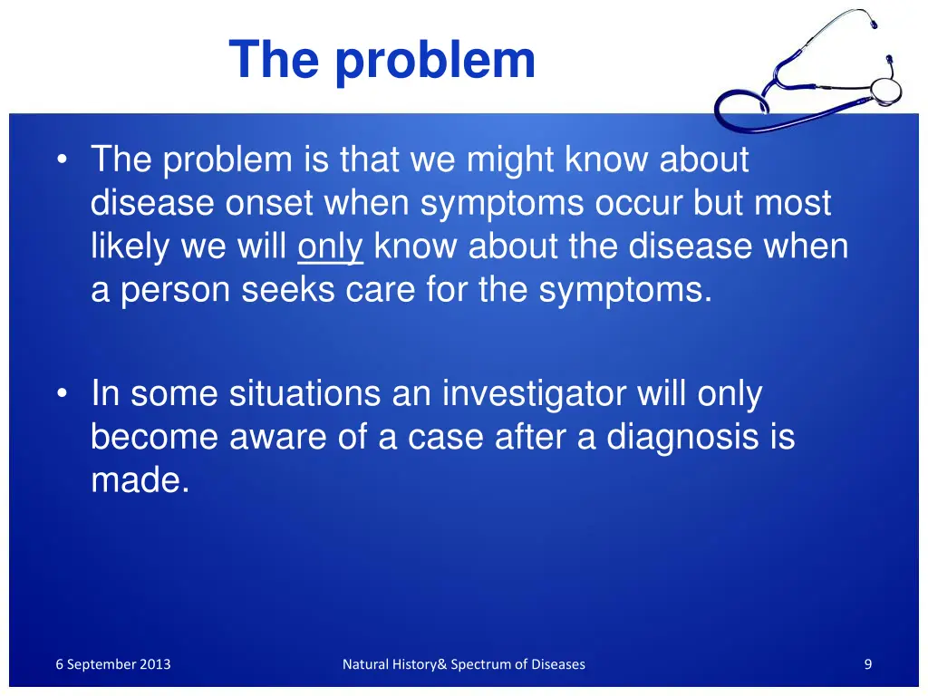 the problem