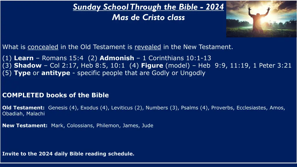 sunday school through the bible 2024