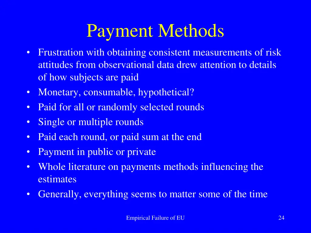 payment methods