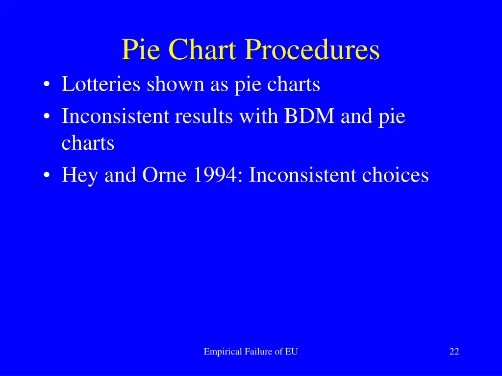 pie chart procedures lotteries shown