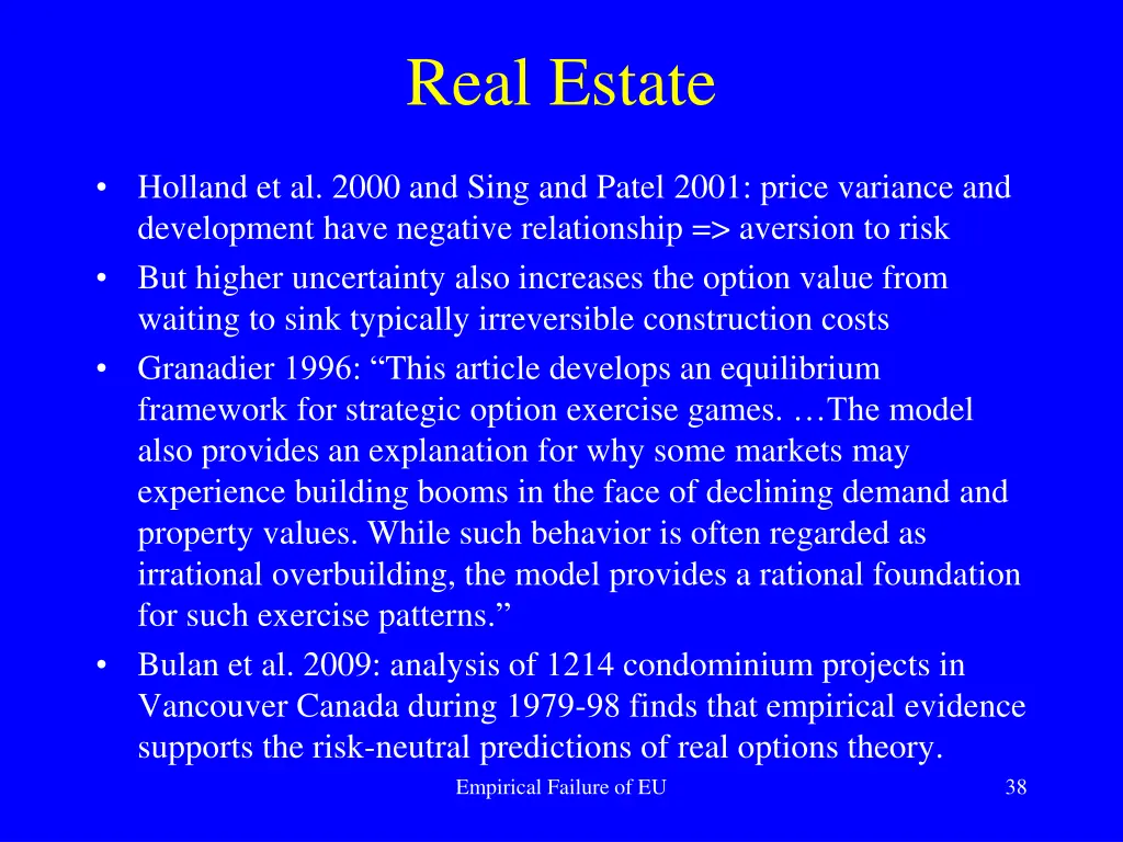 real estate