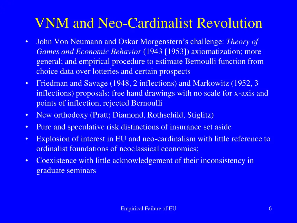 vnm and neo cardinalist revolution