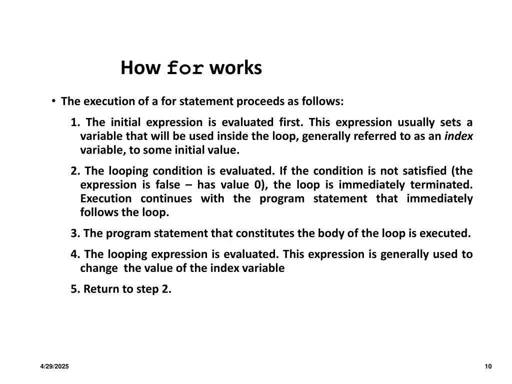 how for works