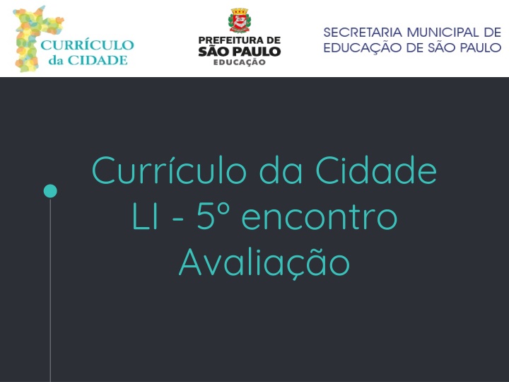 curr culo da cidade li 5 encontro avalia o
