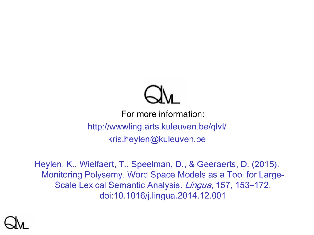 for more information http wwwling arts kuleuven