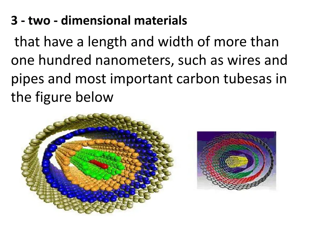 3 two dimensional materials that have a length