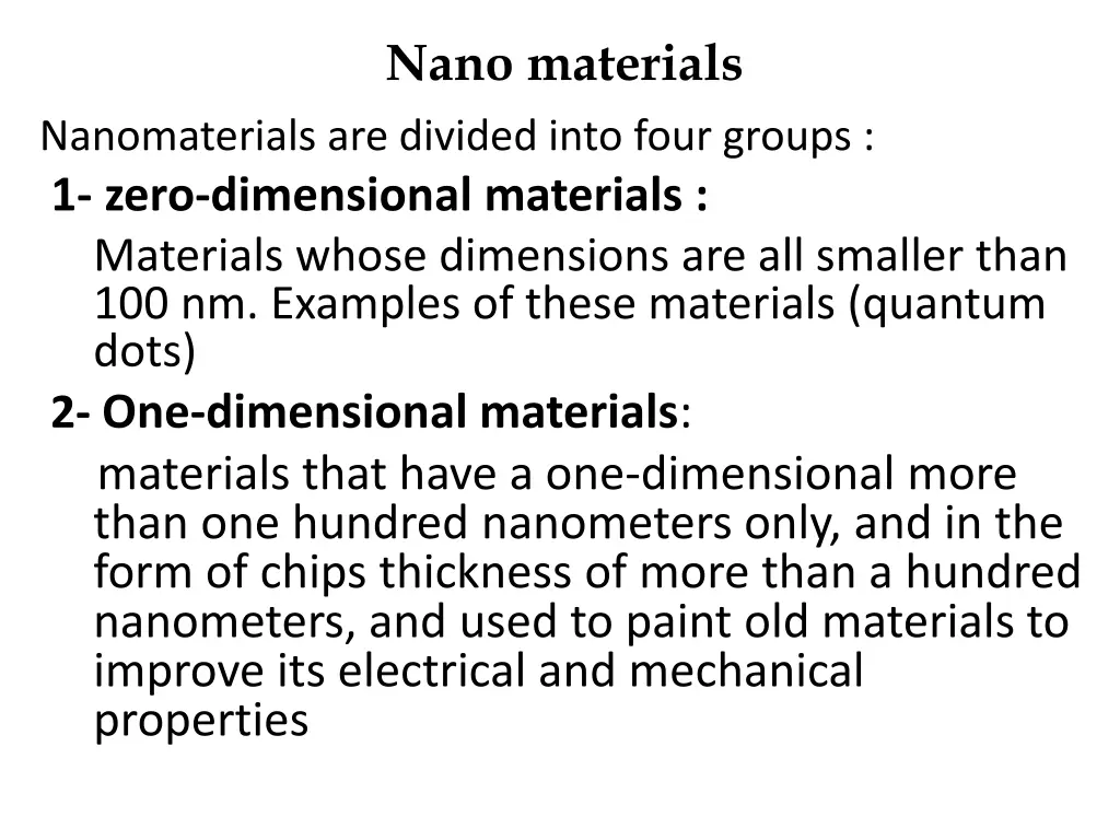 nano materials