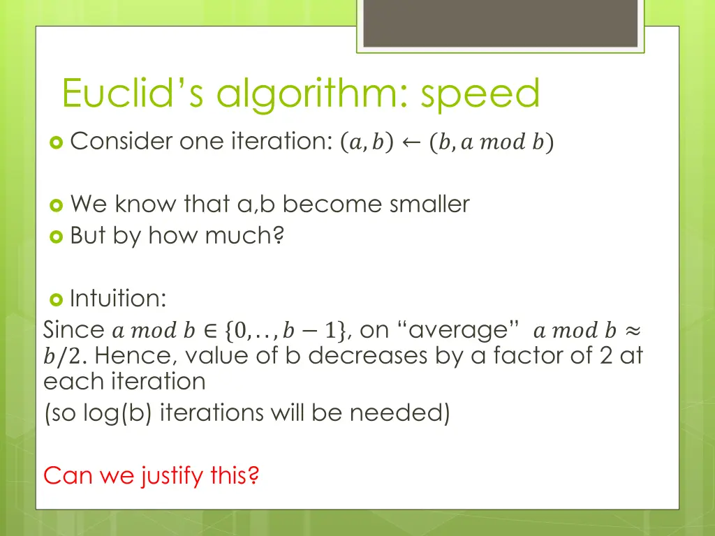 euclid s algorithm speed 2