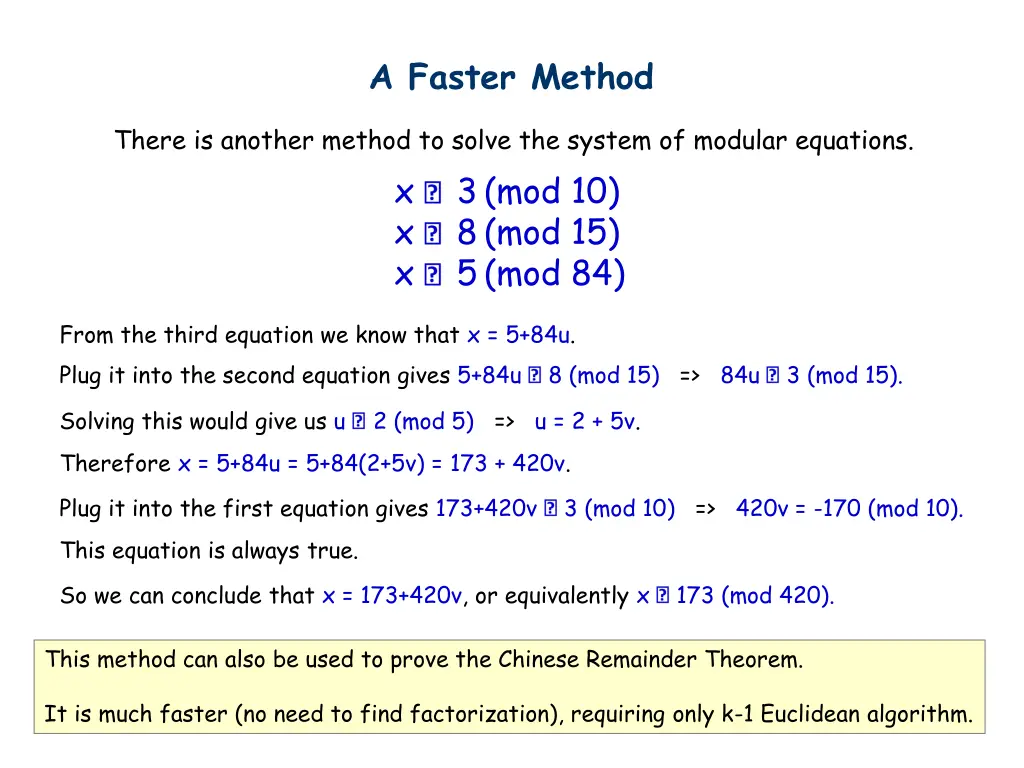 a faster method