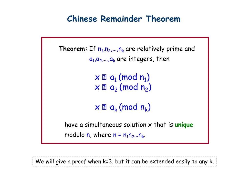 chinese remainder theorem 1