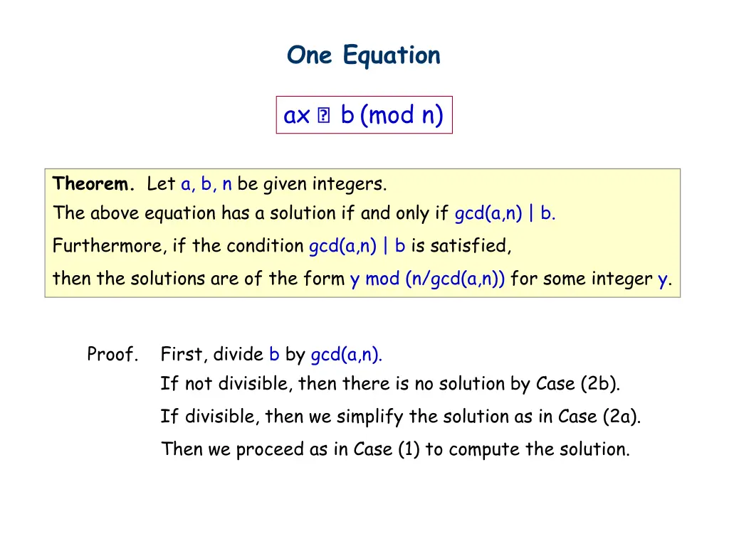 one equation 1