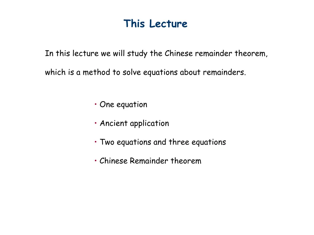 this lecture