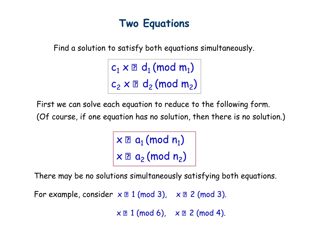 two equations