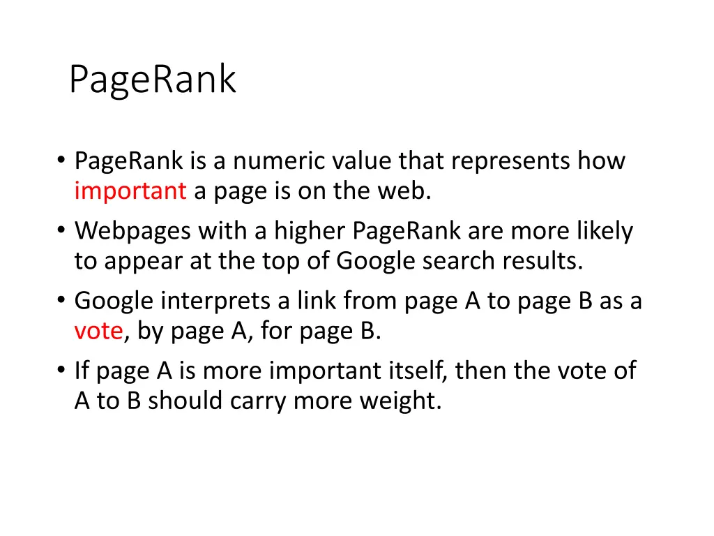 pagerank 1