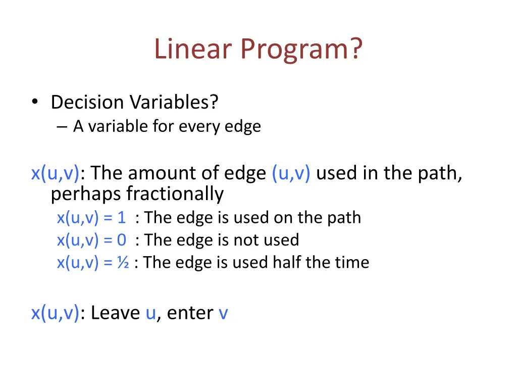 linear program 1