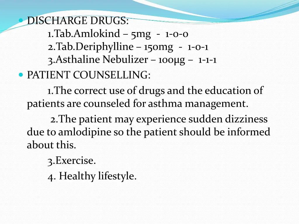 discharge drugs 1 tab amlokind