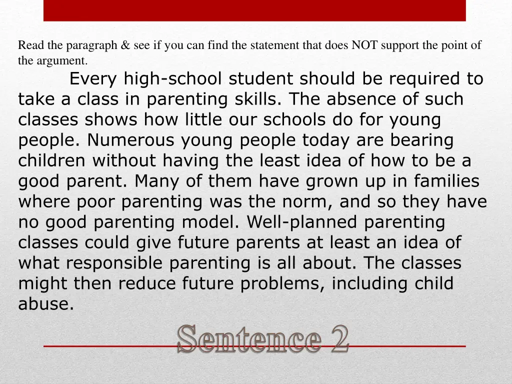 read the paragraph see if you can find